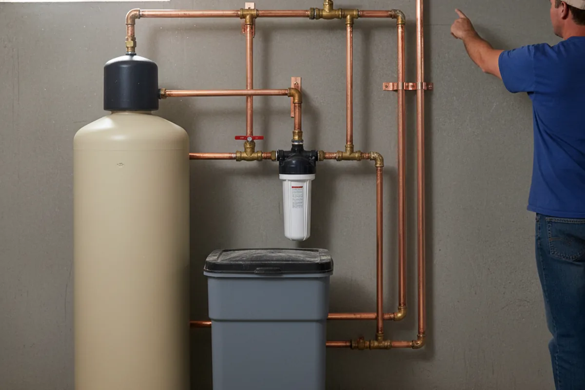 Whole-house water treatment system installed in Hillside
